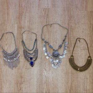 GREAT DEAL! Lot of 4 Statement Necklaces!